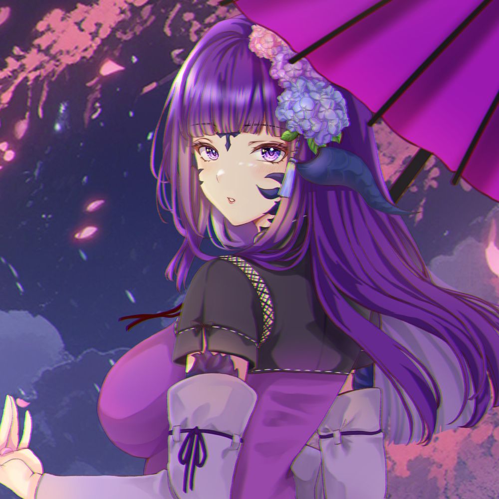 はぴ💜‪和風×紫アウラ