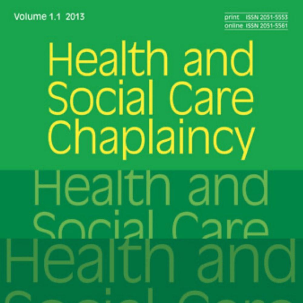 Health & Social Care Chaplaincy Journal