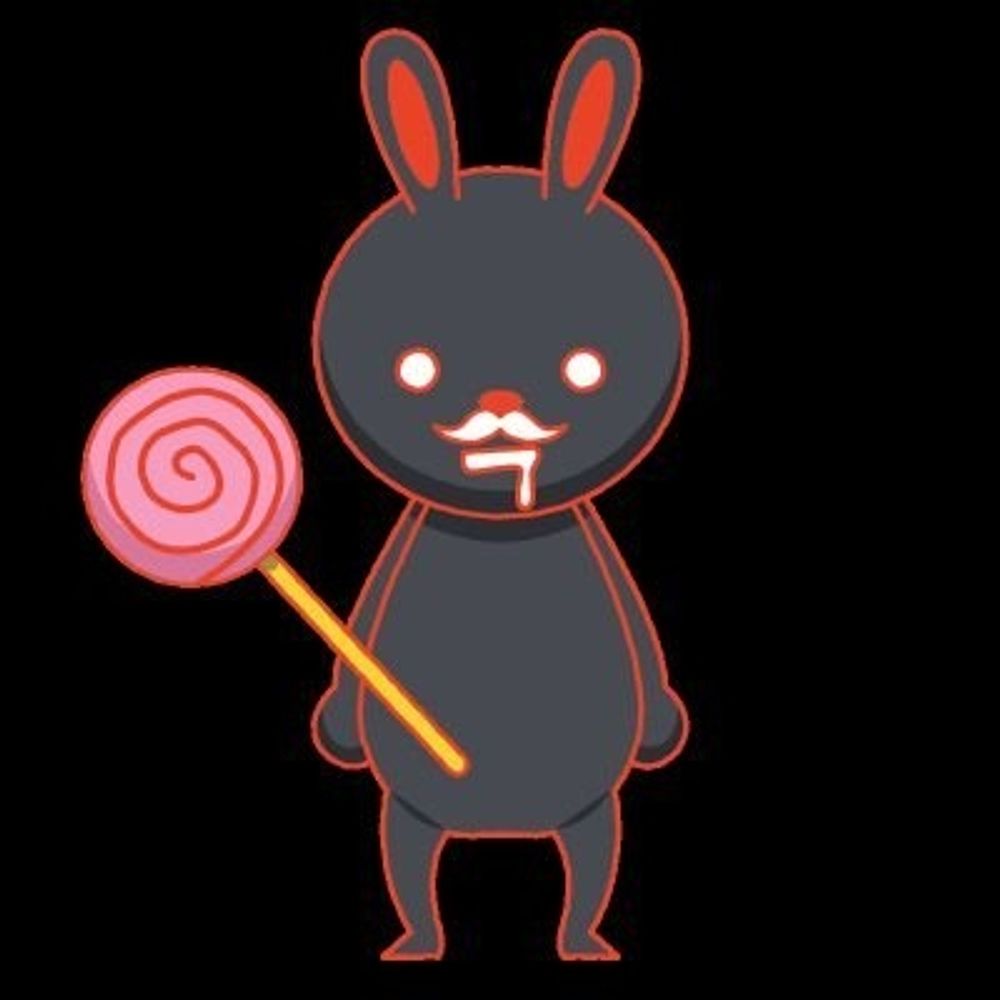 黒白うさぎ