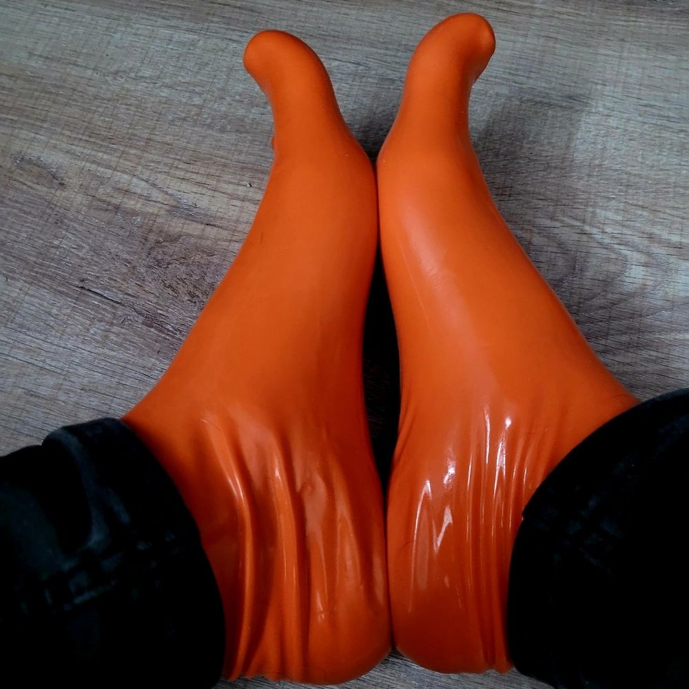 Latex Toe Socks