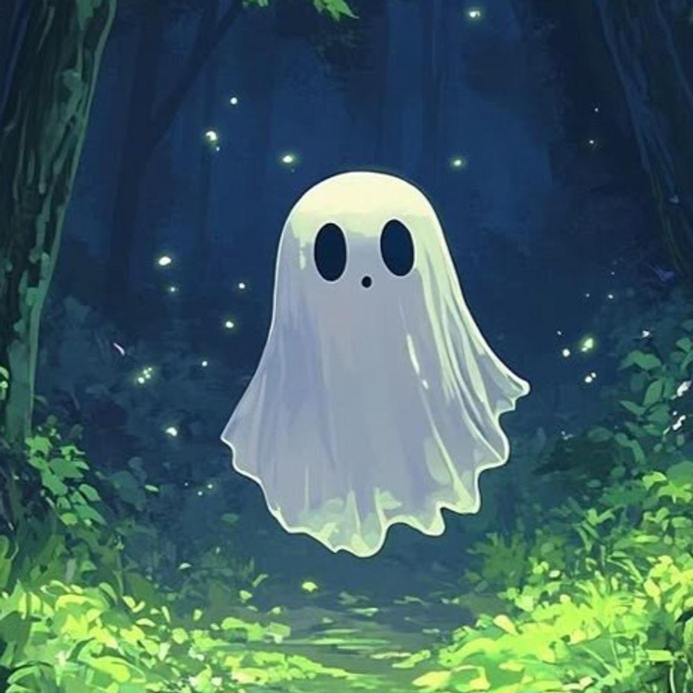 Ghost in forest