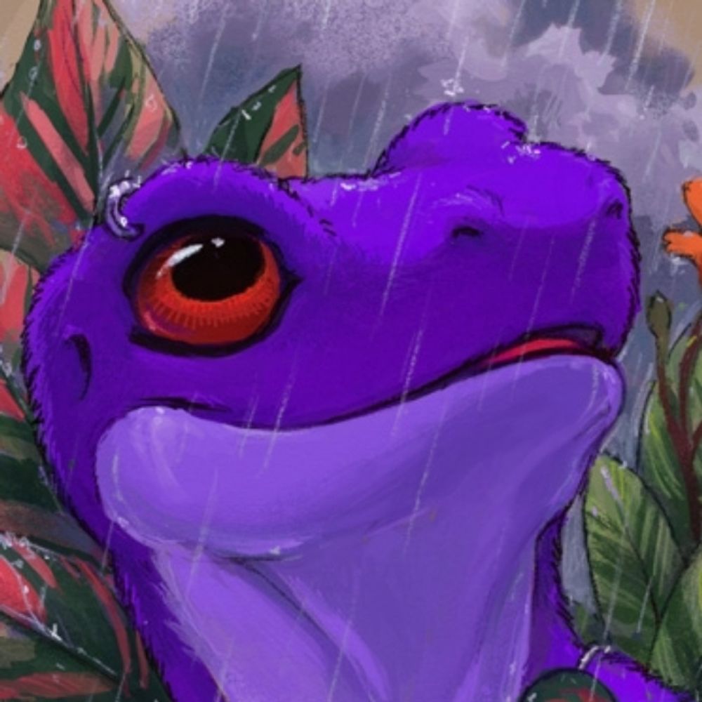 Fuzzy Purple Frog
