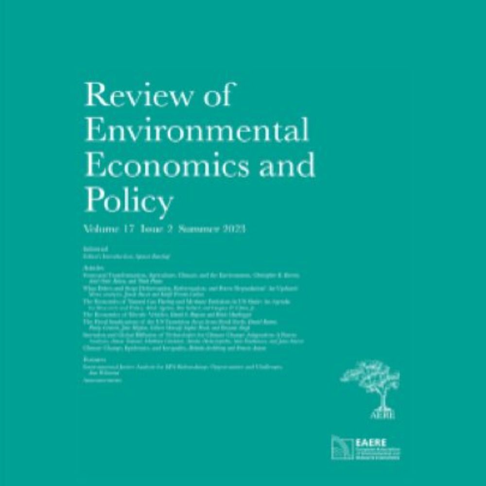 Review of Environmental Economics and Policy