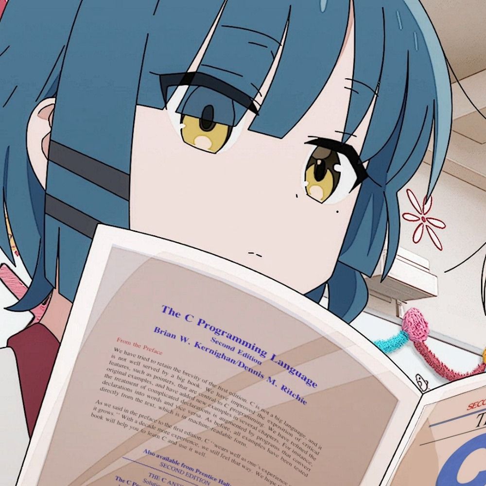 Anime girls holding programming books