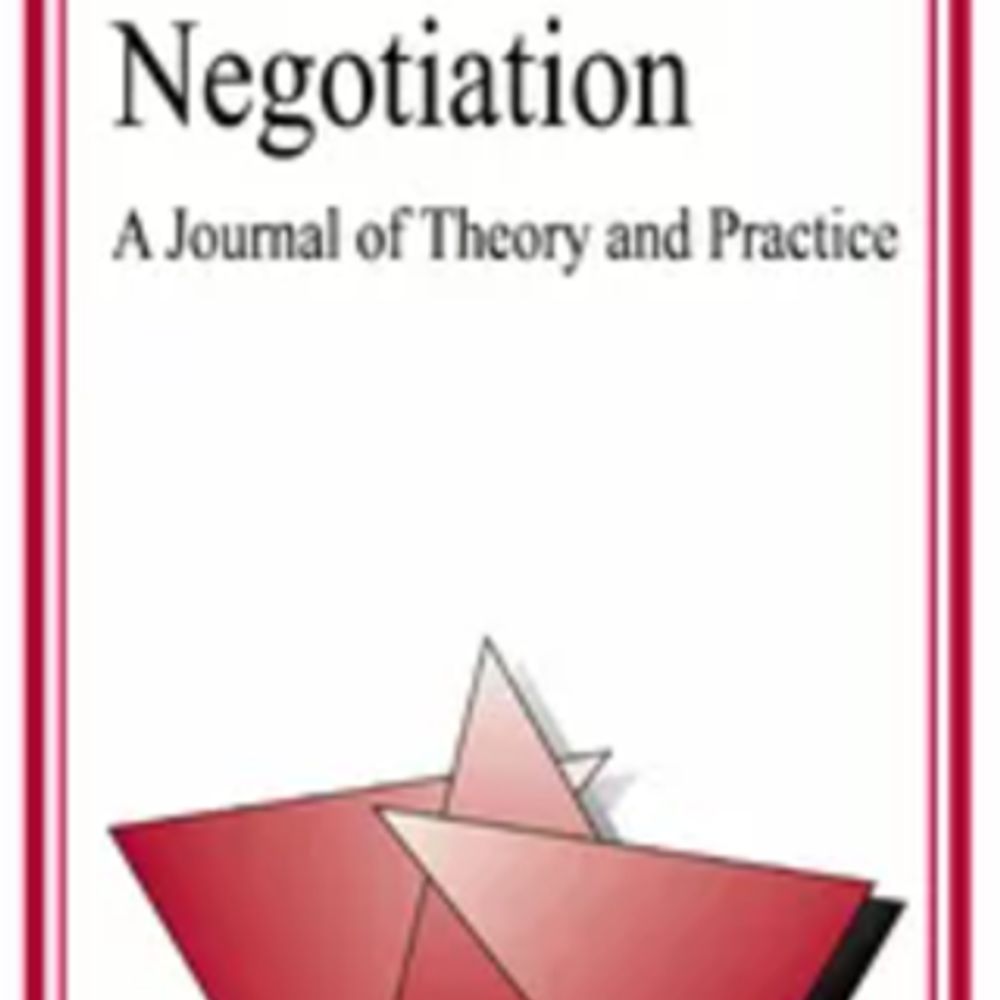International Negotiation: A Journal of Theory and Practice
