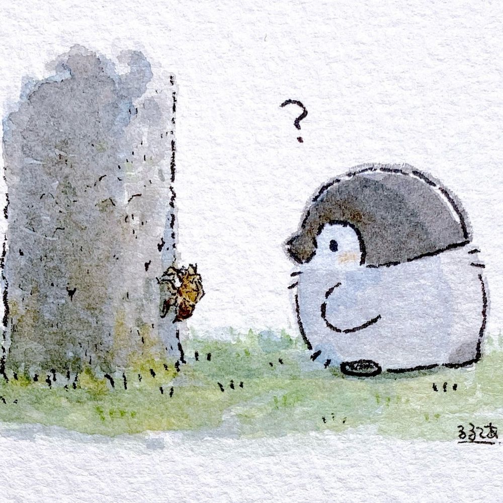 叫ぶペンギンさん