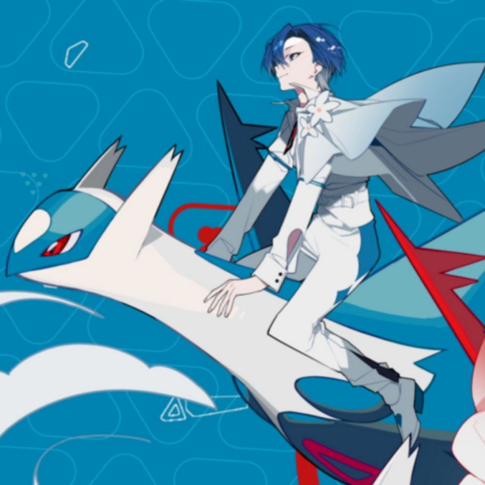 kaito vocaloid riding a latios