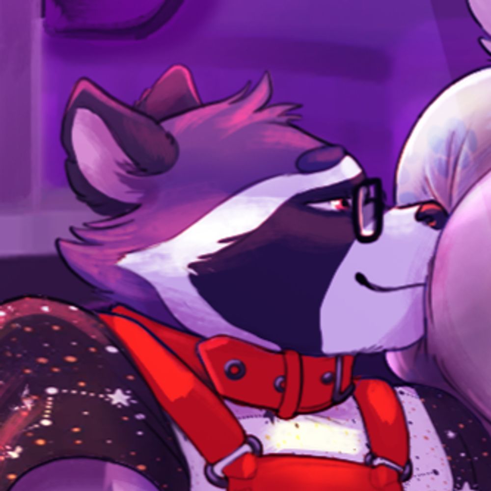 A Purple Raccoon
