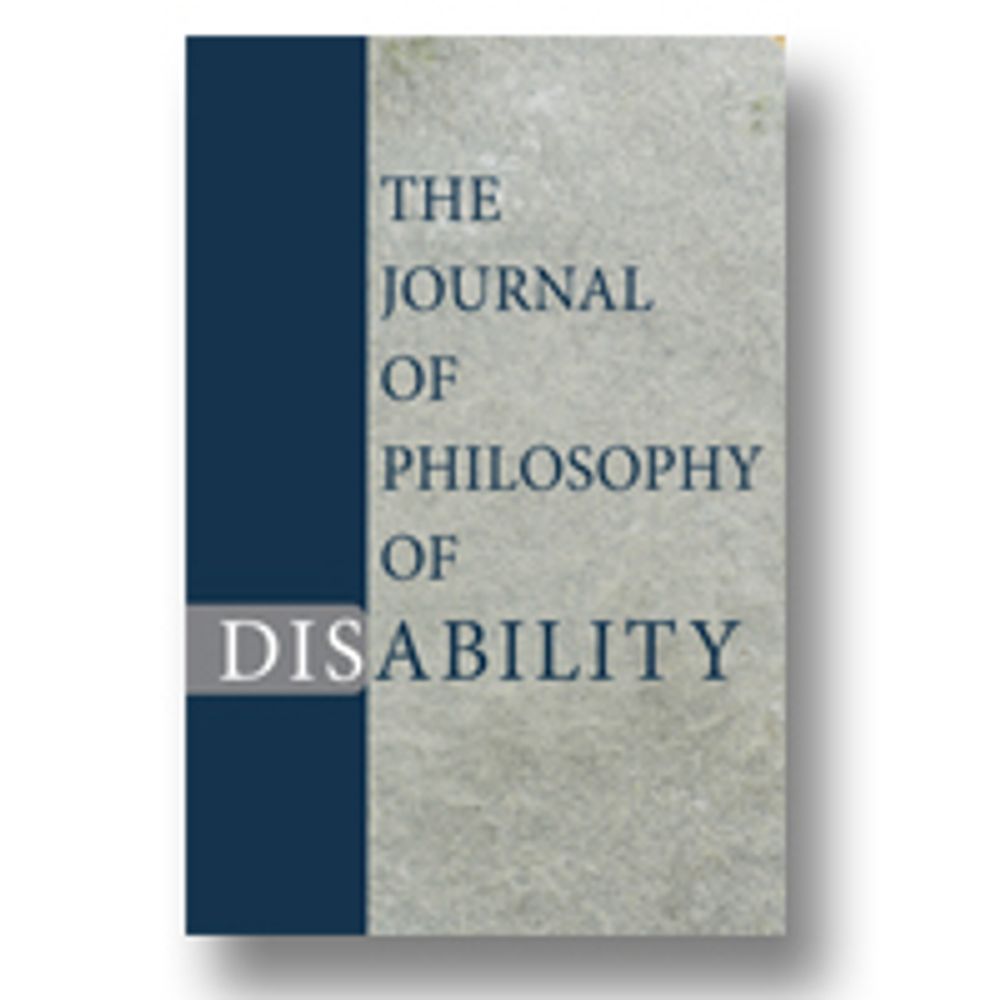 The Journal of Philosophy of Disability