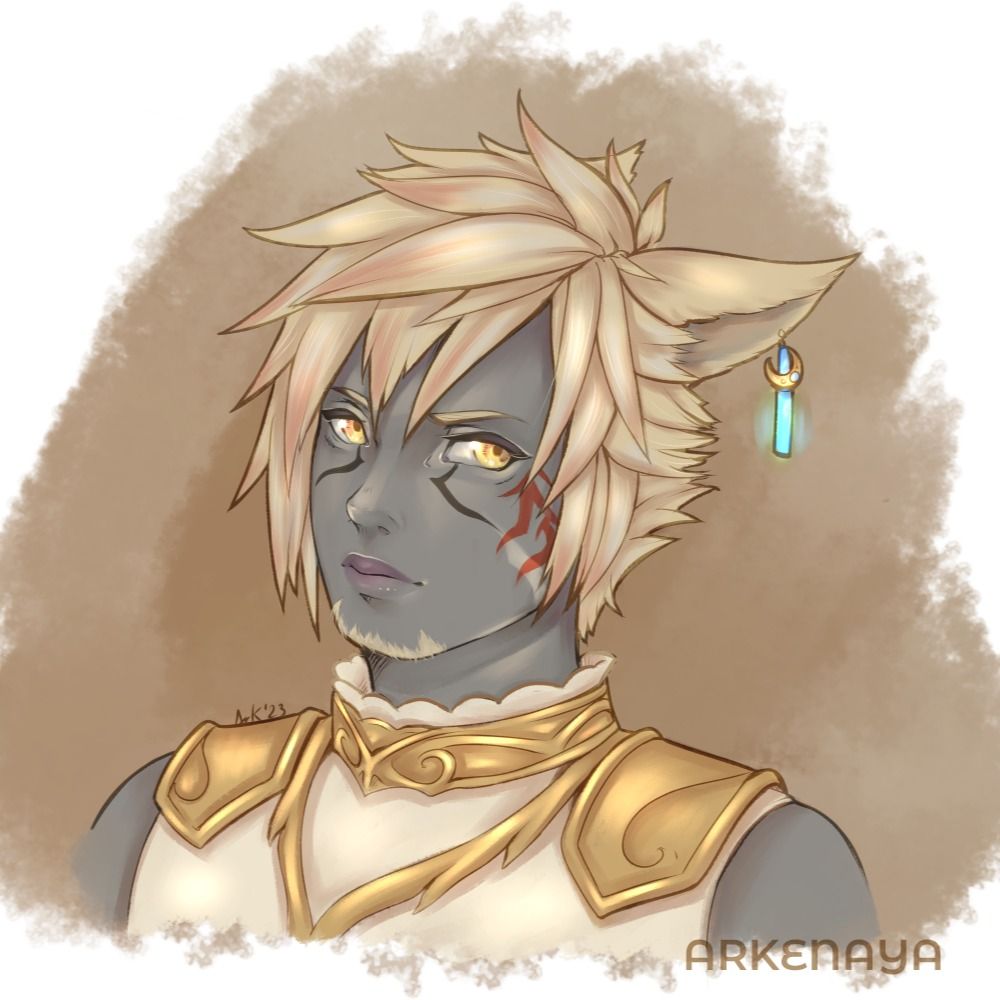 Spriggan - Miqo'te tired