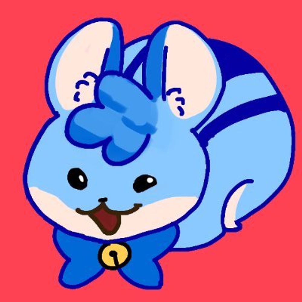 하늘색 다람쥐