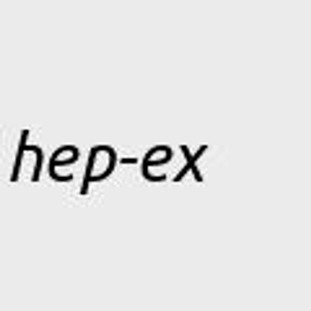 arXiv hep-ex High Energy Physics - Experiment