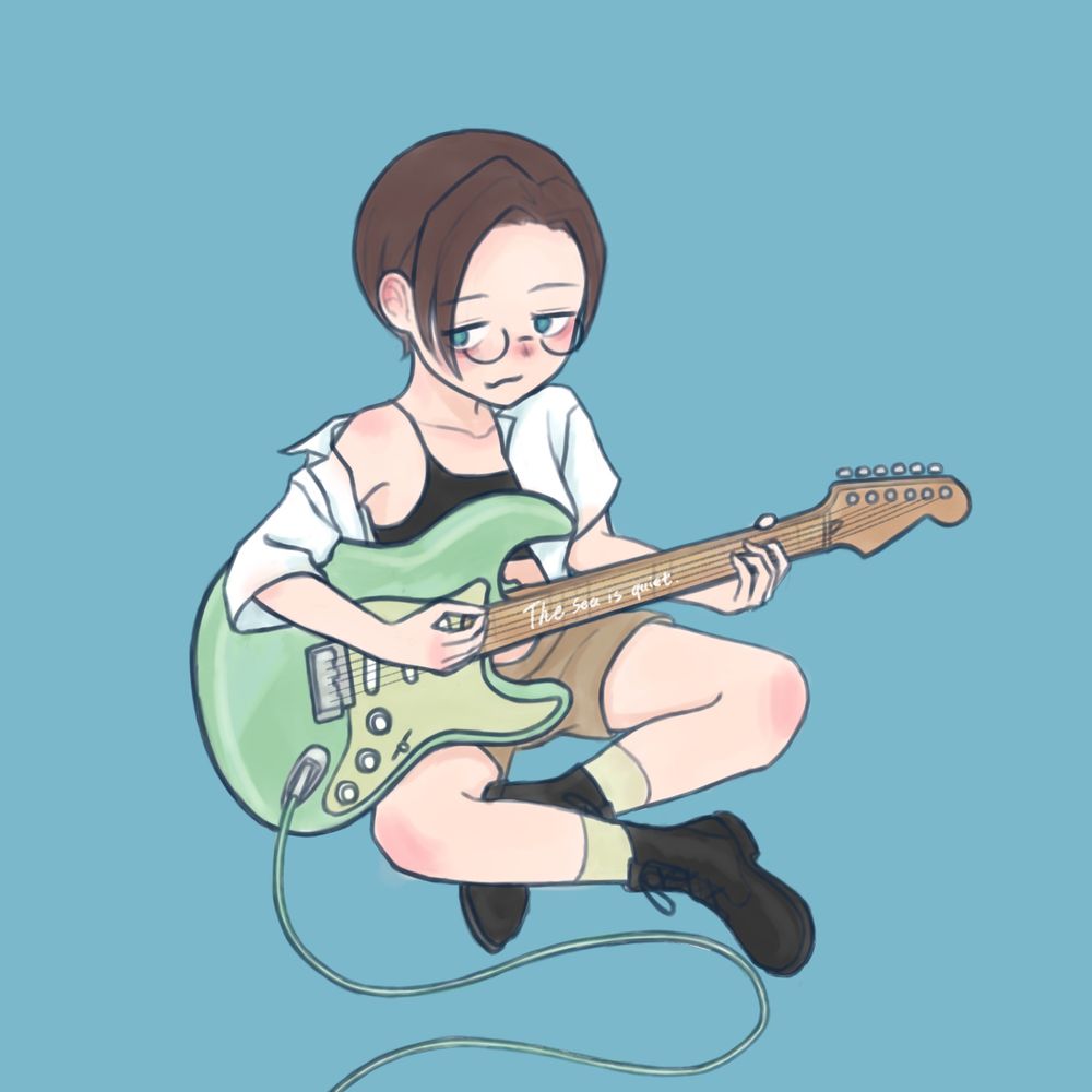地味な海。