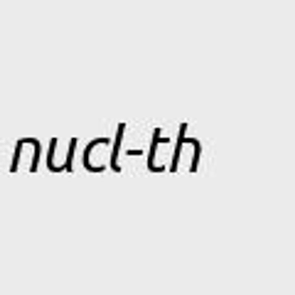 arXiv nucl-th Nuclear Theory