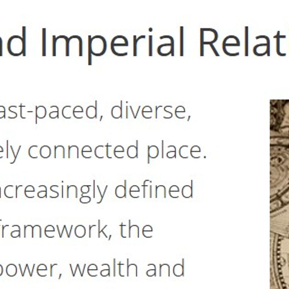 History of Global and Imperial Relations Cluster