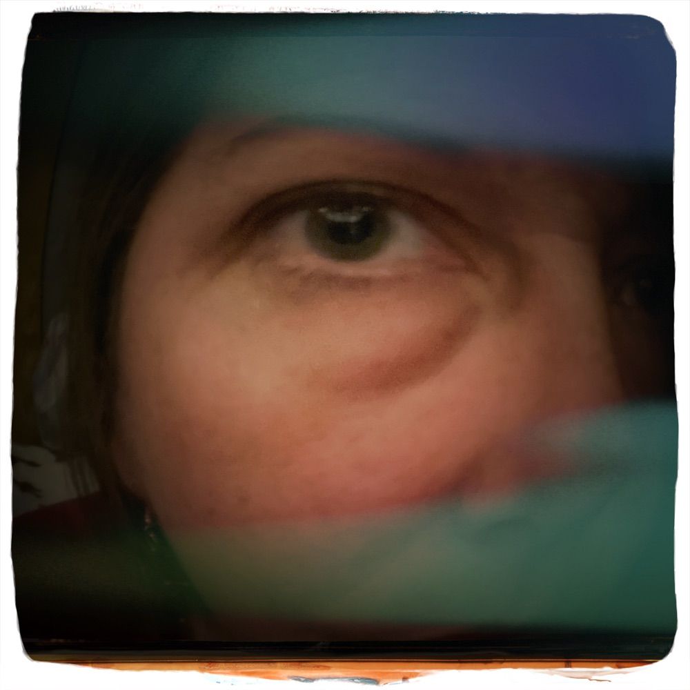 Under his eye