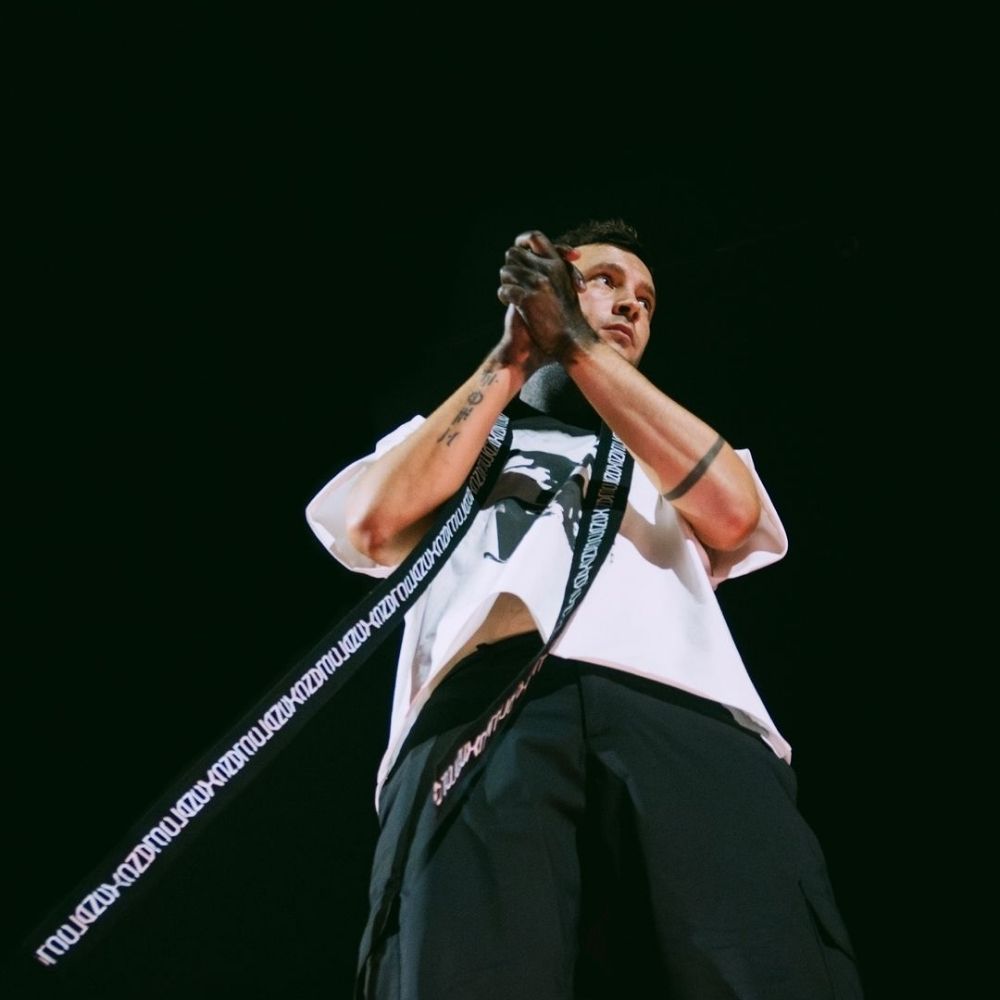Tyler Joseph from the Grammy awardwinning band Twenty One Pilots