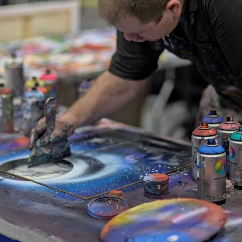 Nathan Salmon - Spray Paint Art