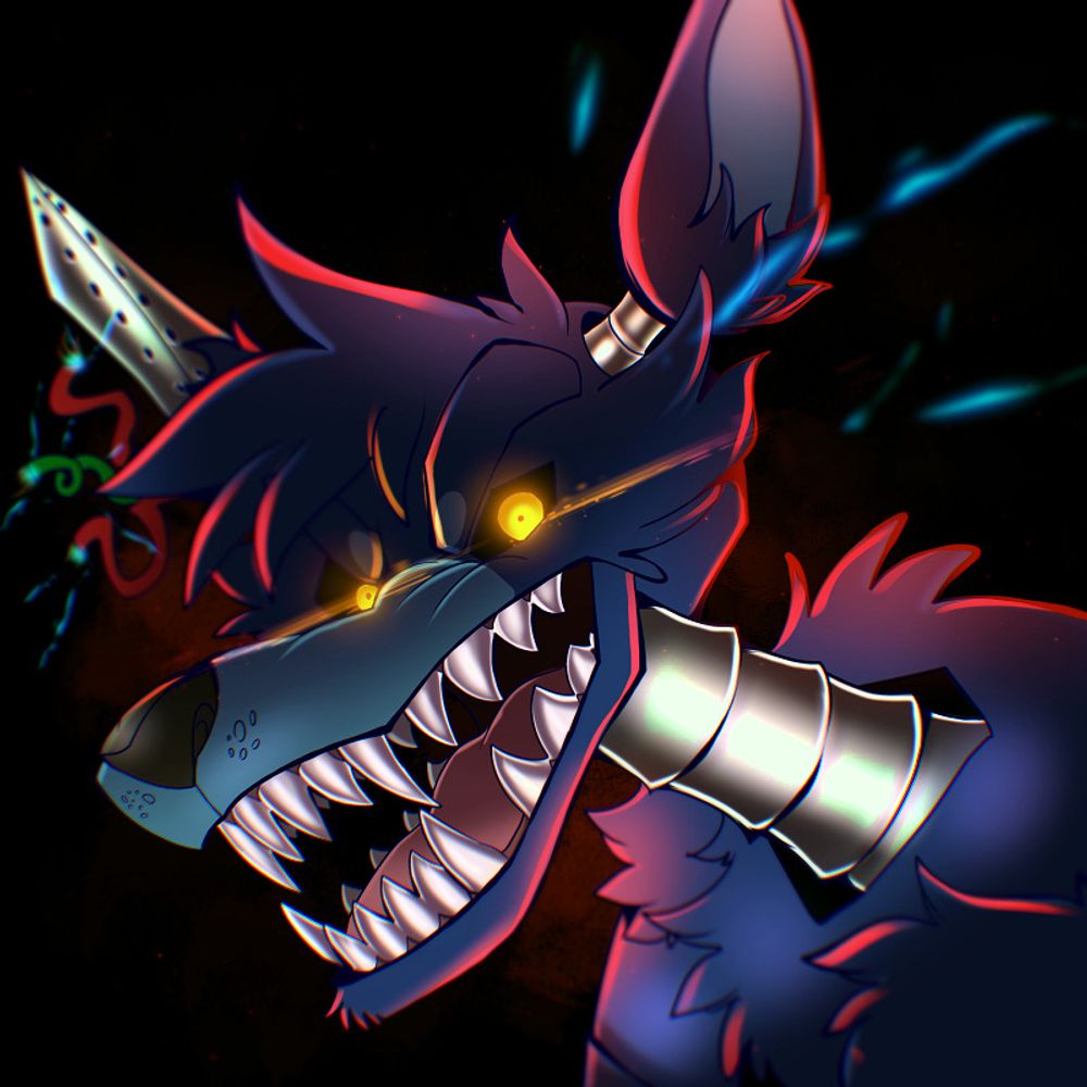 Blue Robot Fox