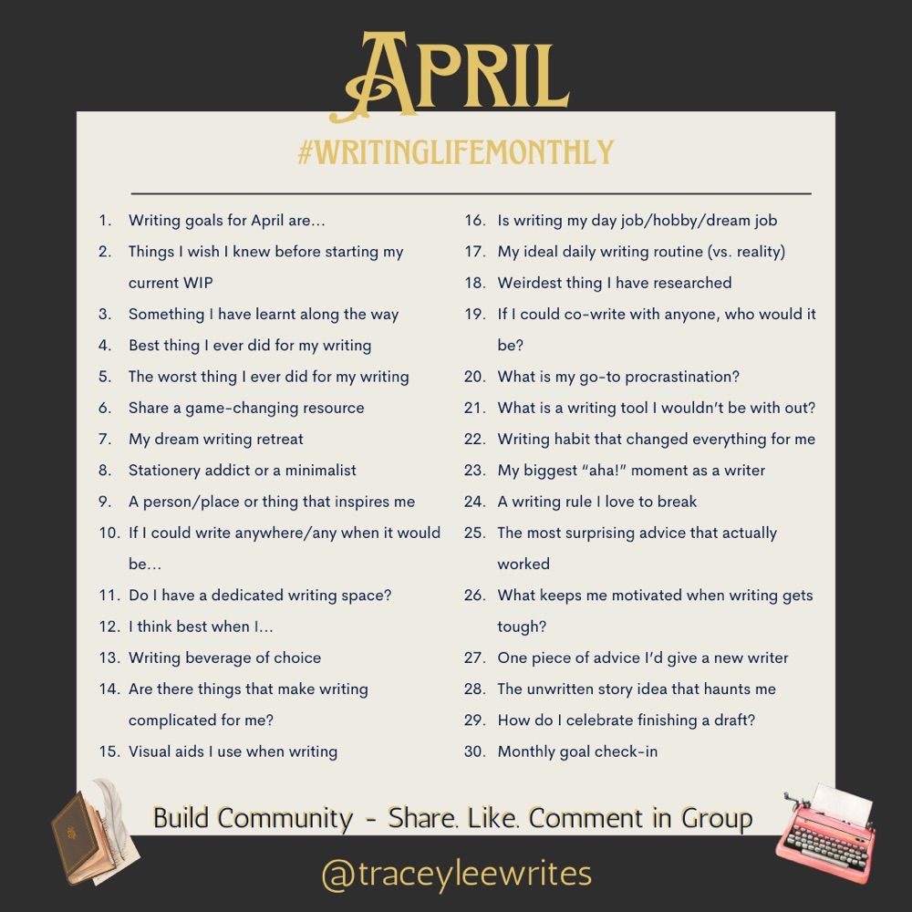 #writinglifemonthly