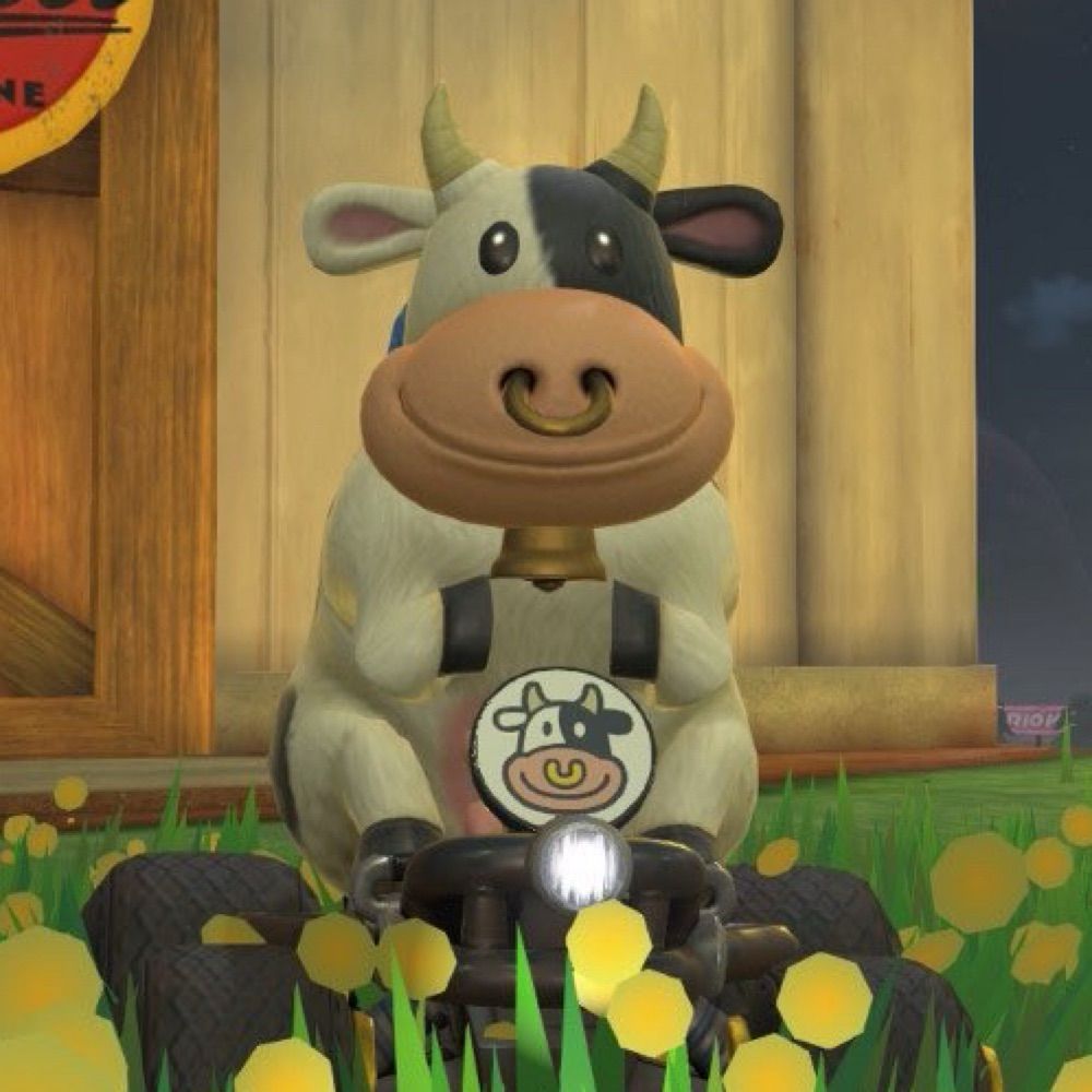 The Cow from Mario Kart World