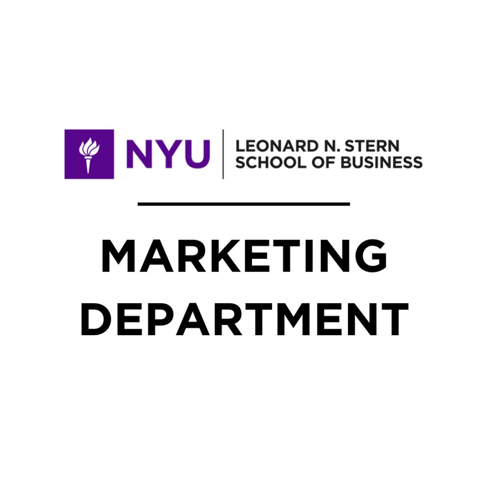 NYU Stern Marketing Department