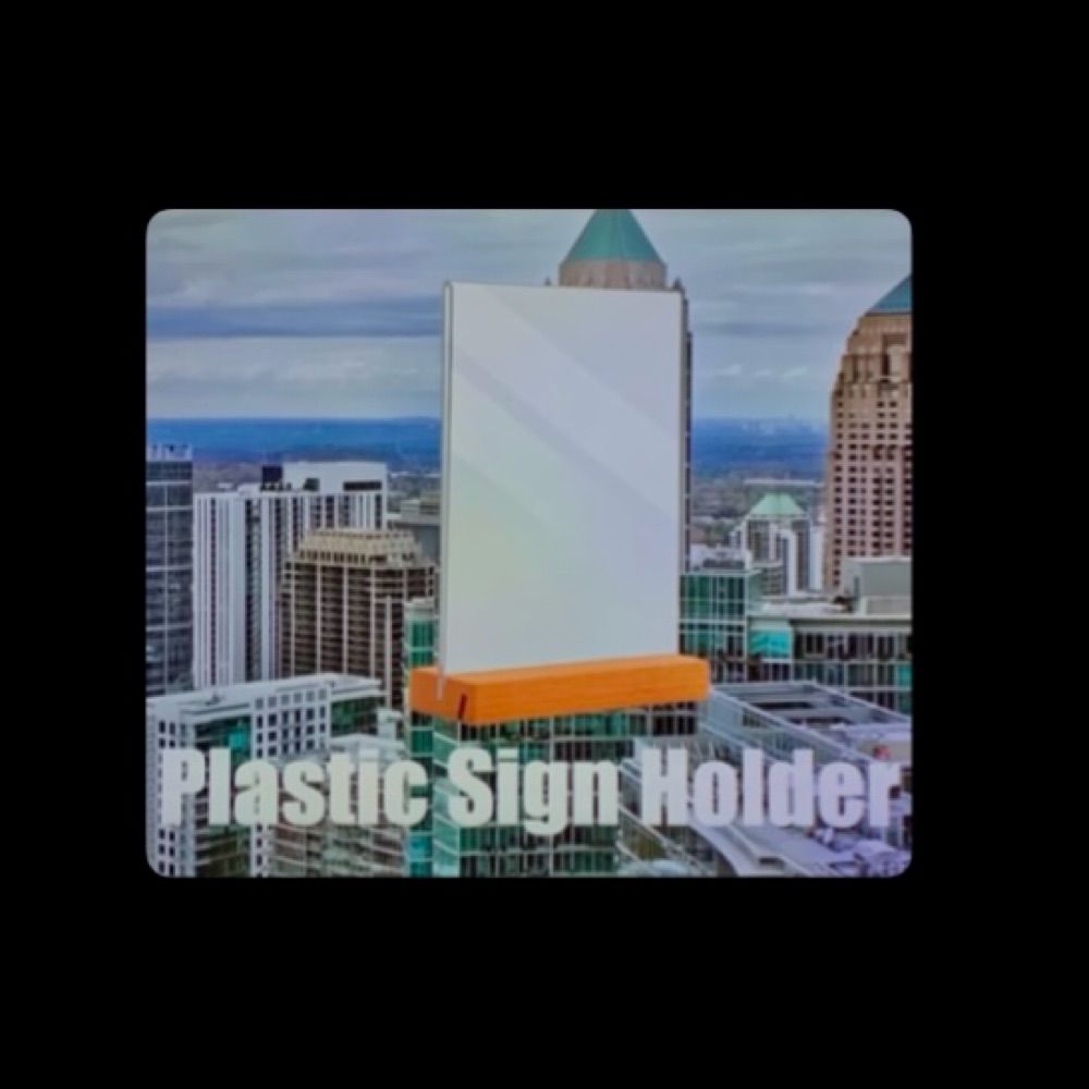 Plastic Sign Holder 🇨🇦