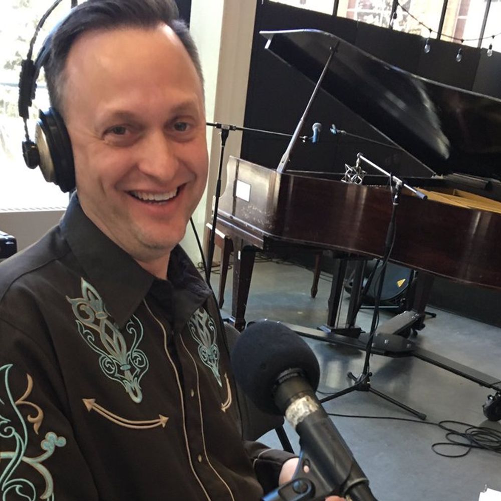 Darcy with CKUA Bluegrass Hour