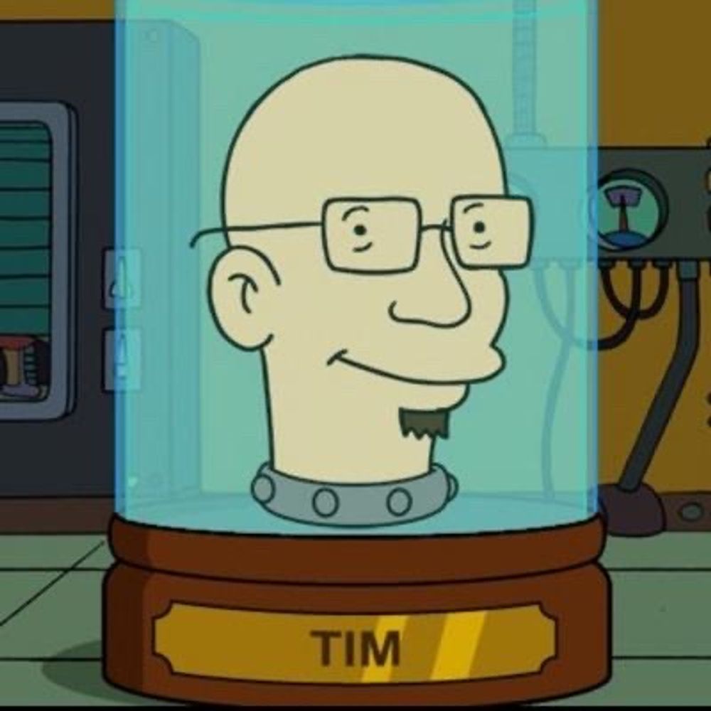 Oh it’s just Tim's avatar