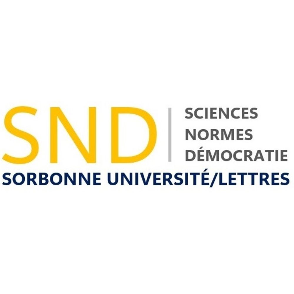 Sciences, normes, démocratie UMR8011 Sorbonne Université / CNRS 