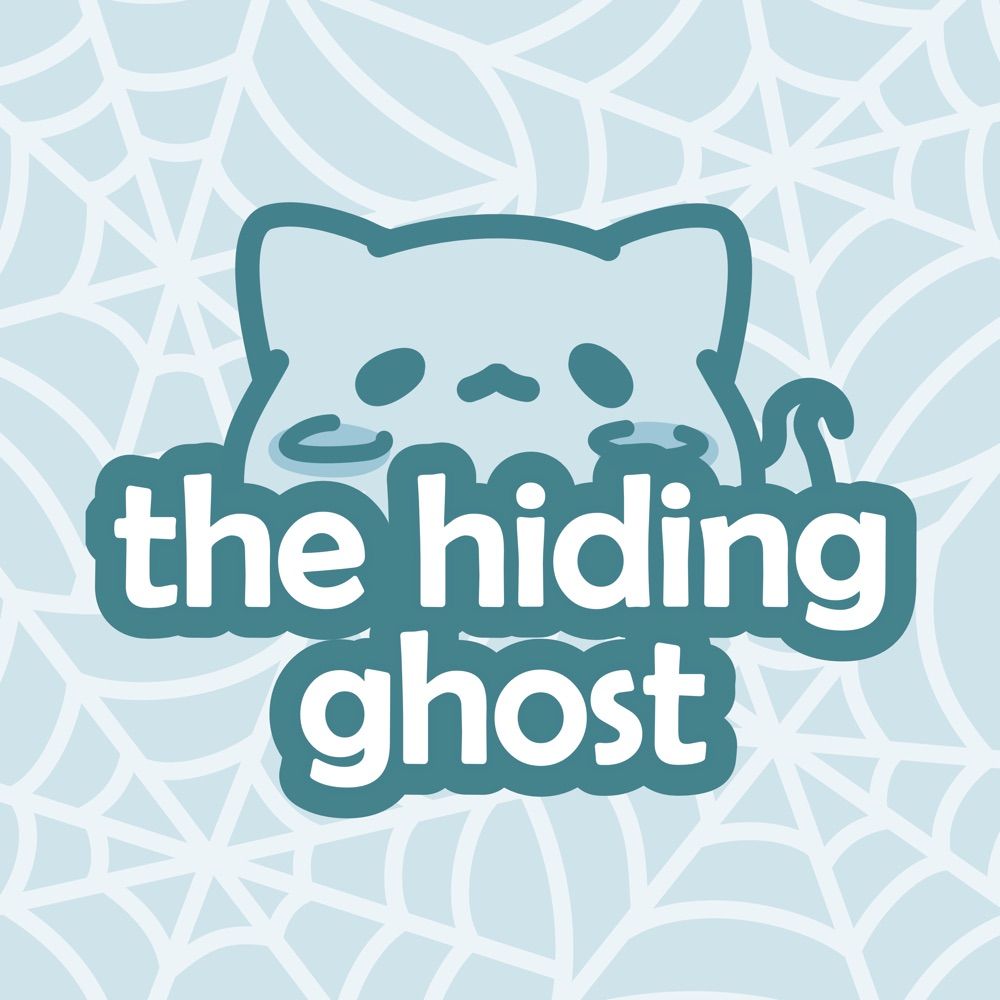 the hiding ghost 🩵🕸️