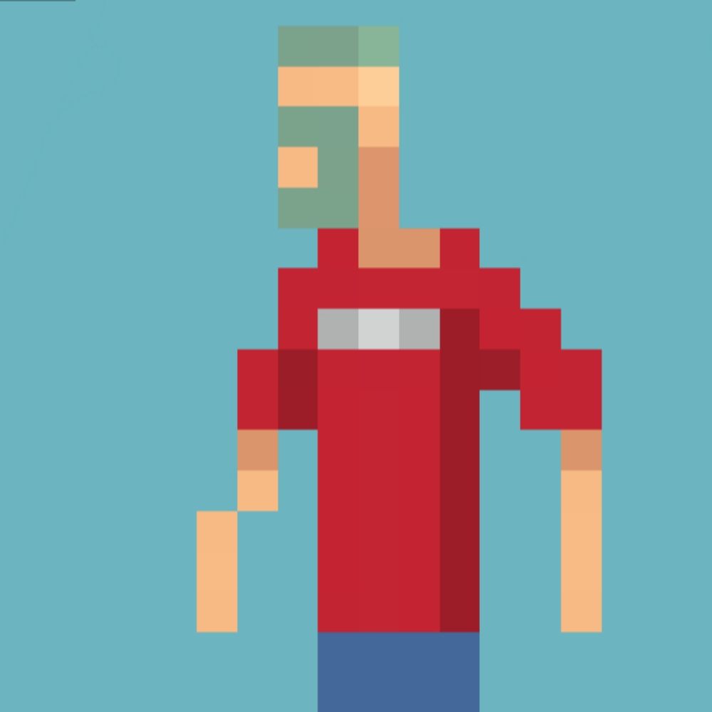 Retro Beach Man