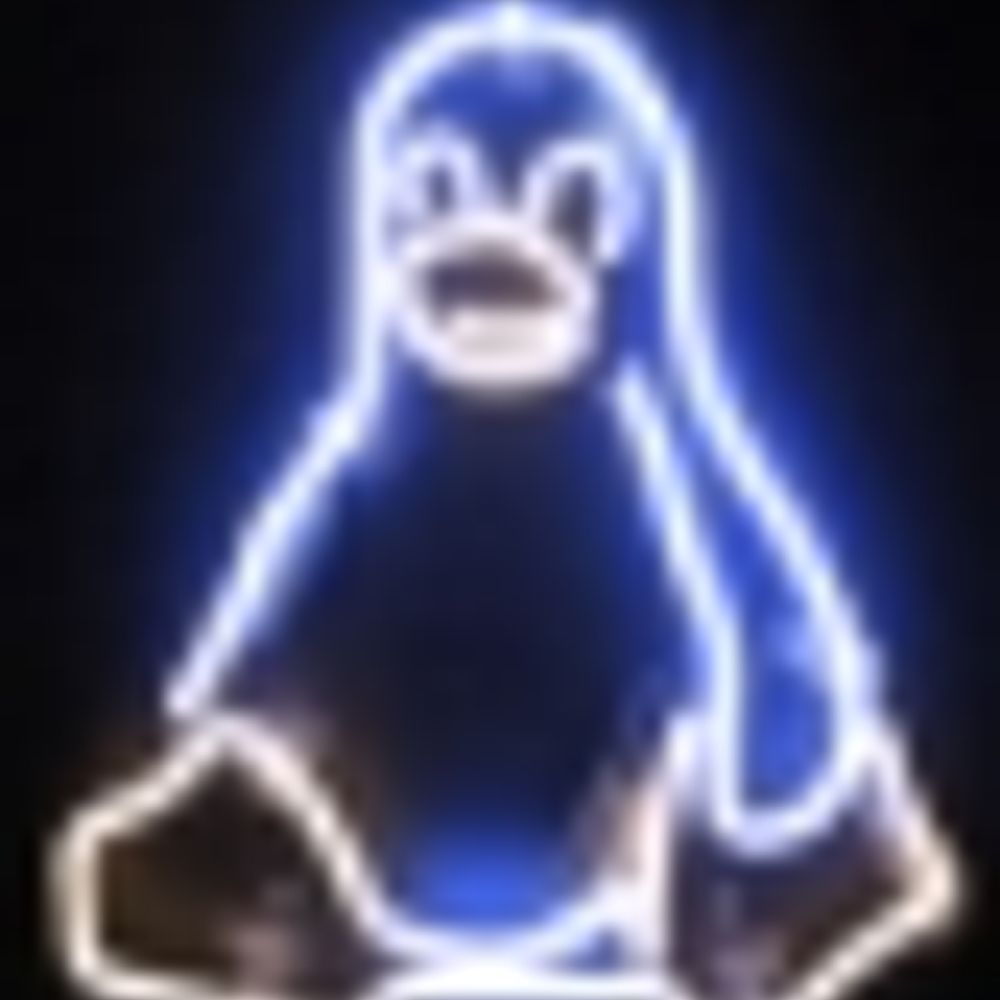Neon penguin
