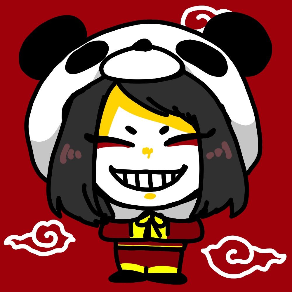 後ろ向きパンダ