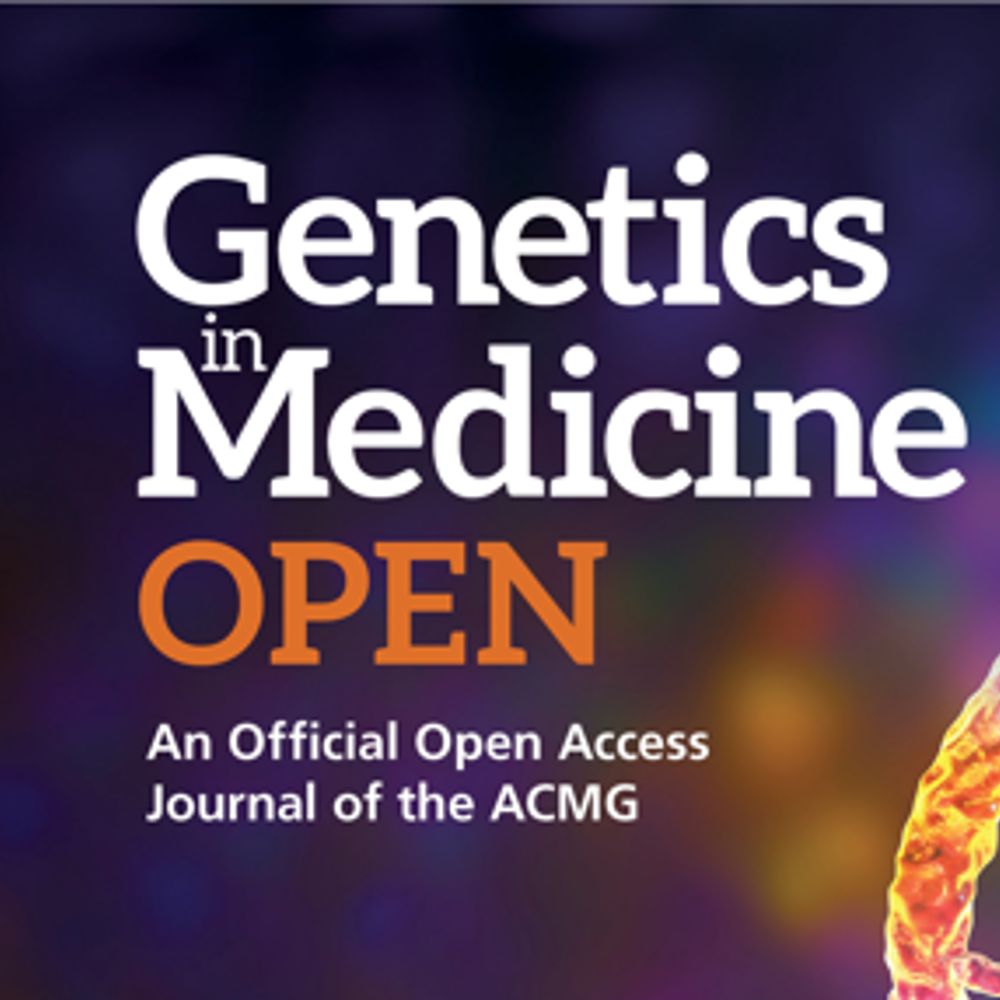 Genetics in Medicine Open 
