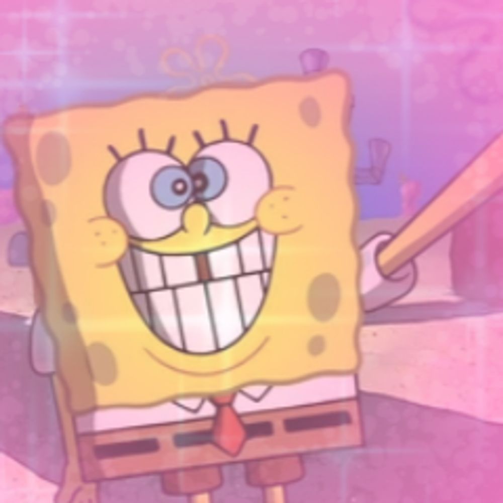 SpongeBob!!! 🩷🩵🌈🪼🍔🐌🥋🫧 (✿◕‿◕✿)