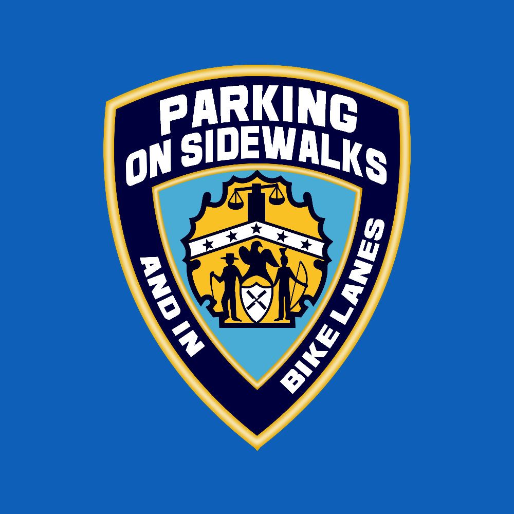 NYPD Parks On Our Sidewalks