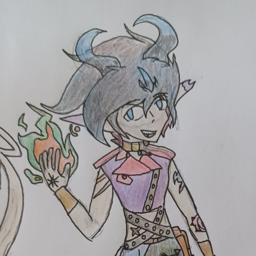 🐲🦊 Art - Your Chaotic Tiefling🦊🐲