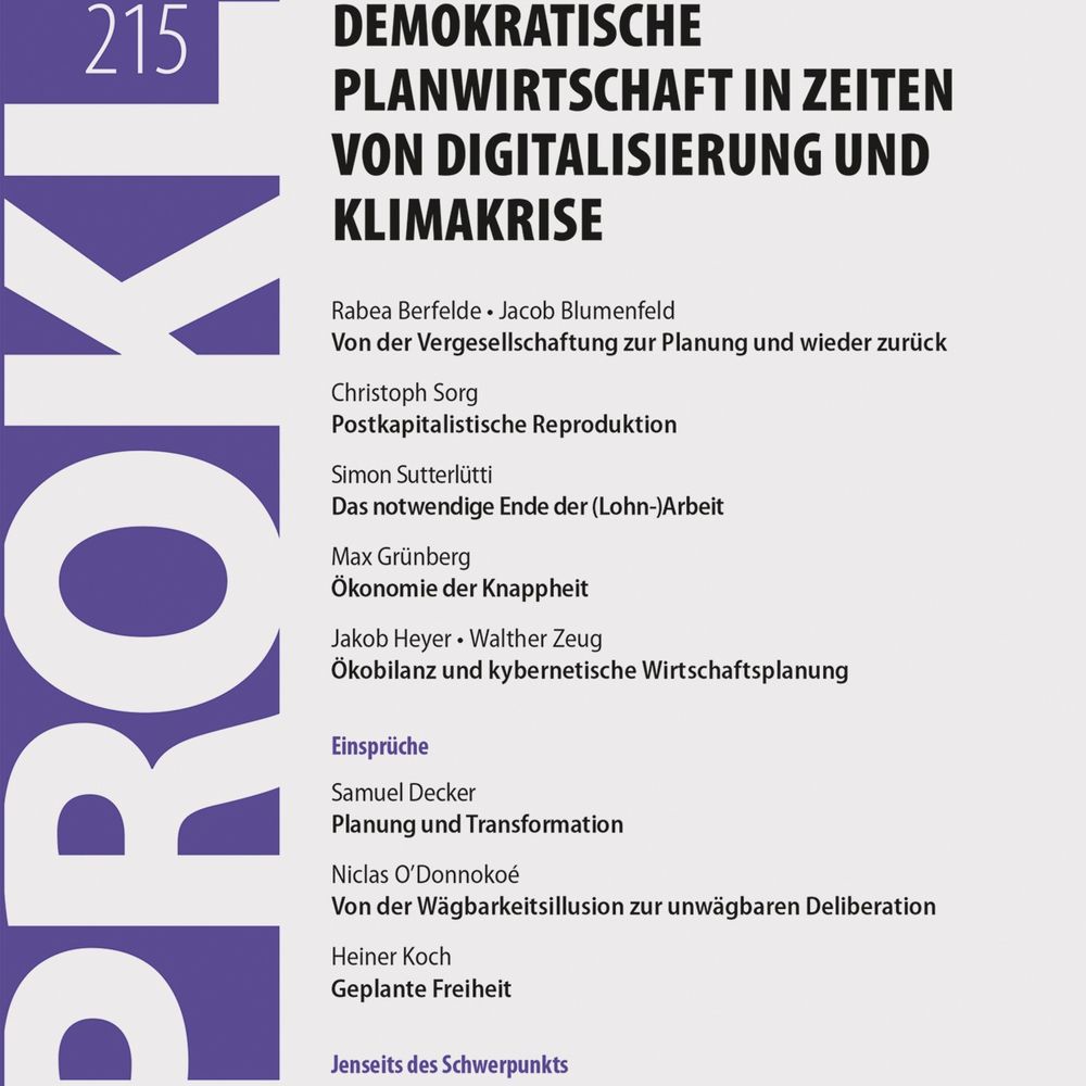 PROKLA. Zeitschrift für kritische Sozialwissenschaft's avatar