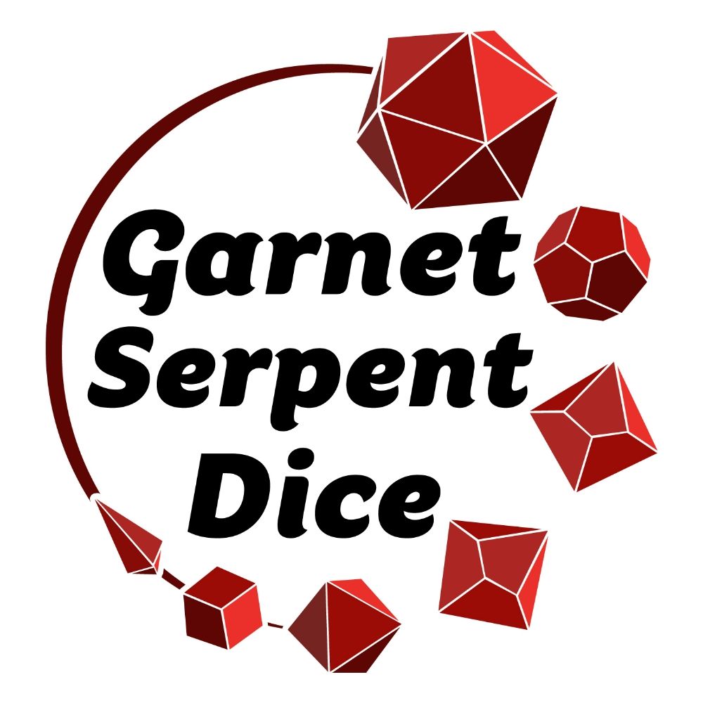 KJ Garnet Serpent Dice