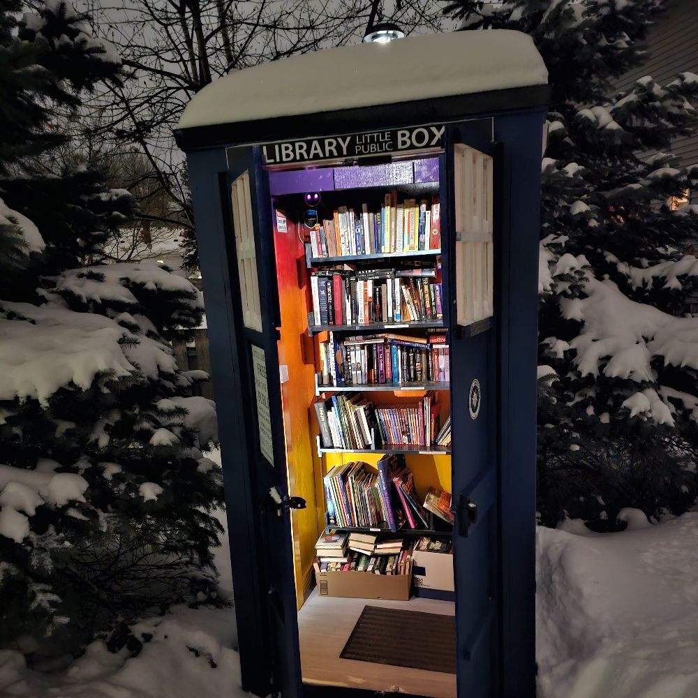 TARDIS Little Free Library - West St Paul
