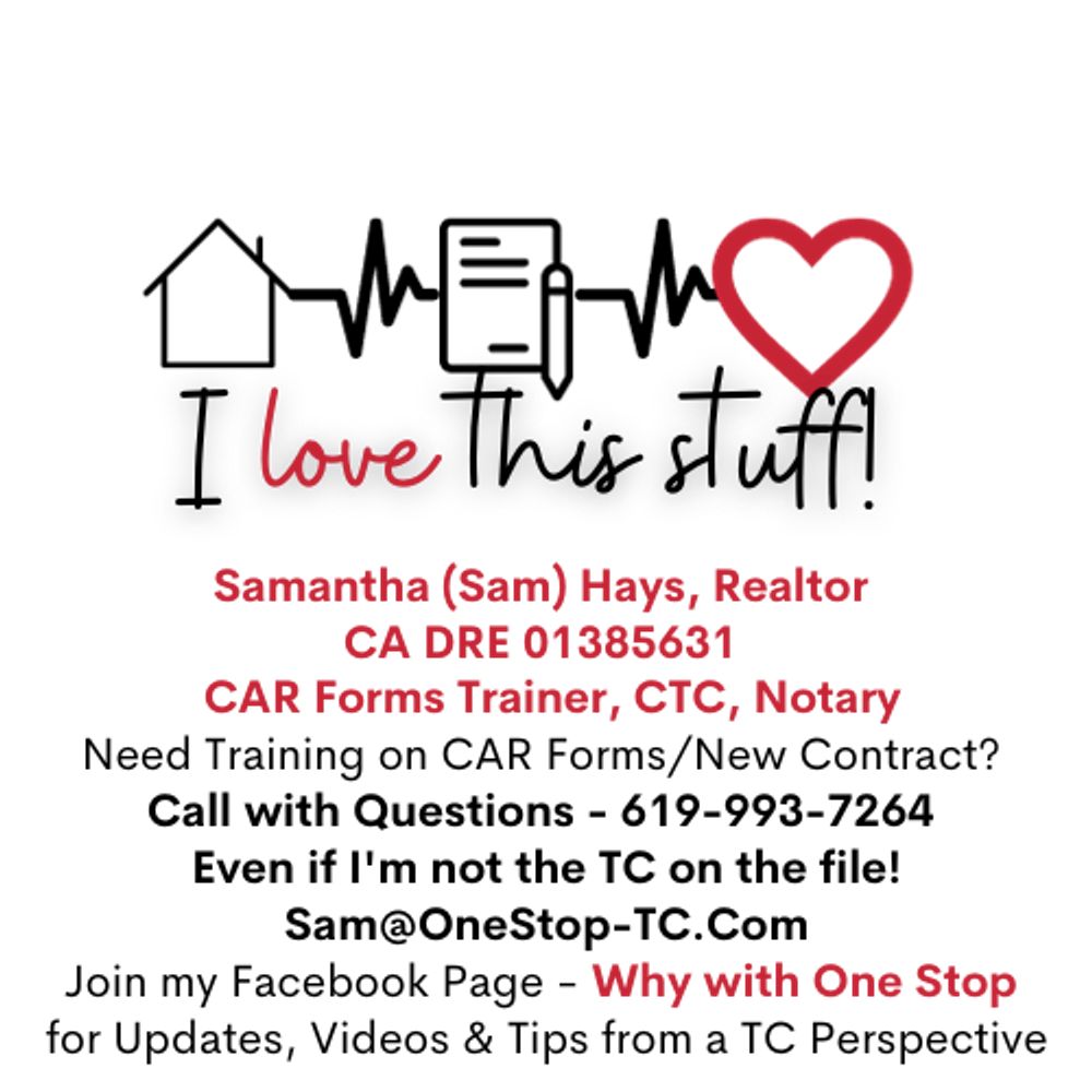 One Stop TC - Real Estate Tips & Tricks from a CA TC