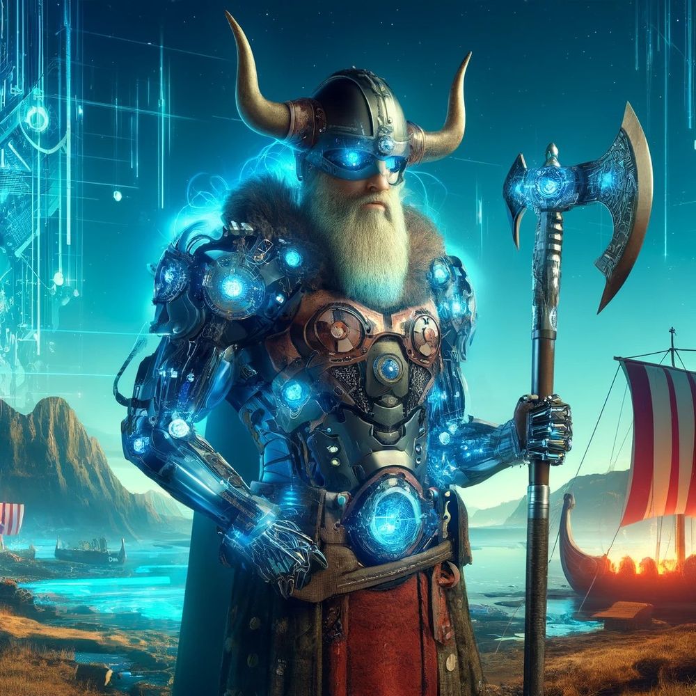 The frightening cycling viking