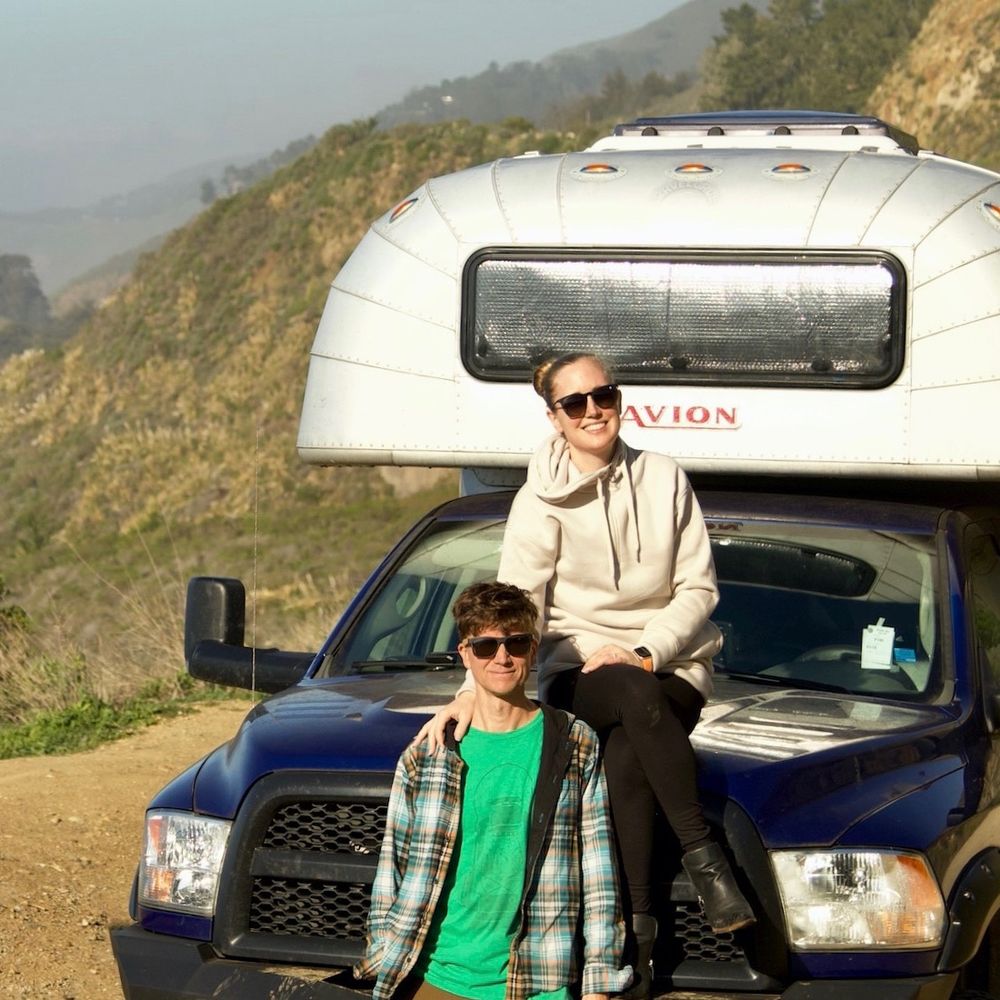 Lexi & Chris in a Truck Camper
