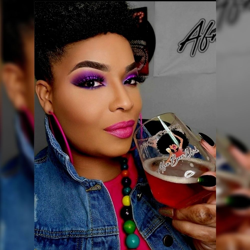 Afro.Beer.Chick