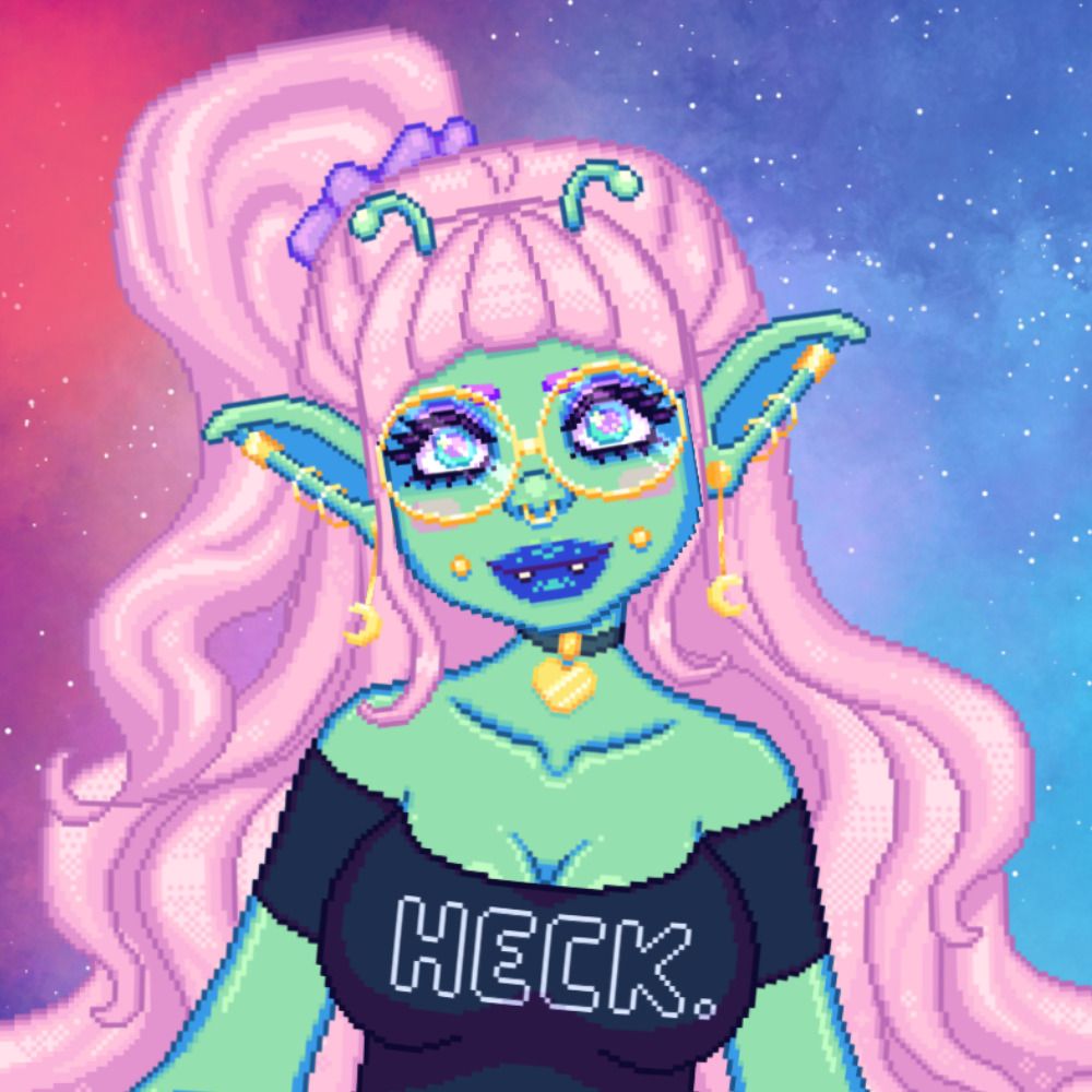 Manic Pixel Bean Girl