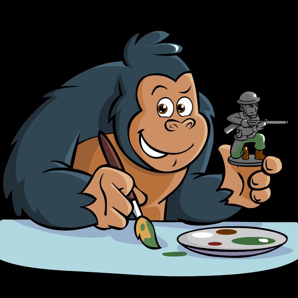 Gorilla with a Brush 