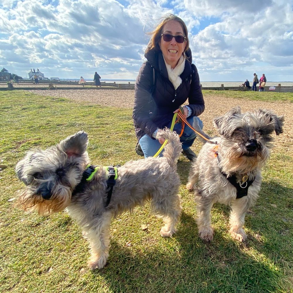 Claire (and Bertie & Pippa Schnauzer)