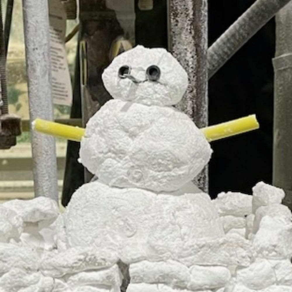 aluminum snowman