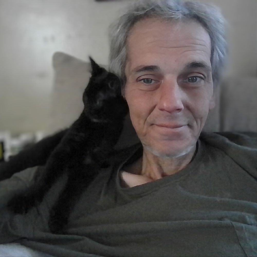 That is my familiar, "Allie," on my shoulder.